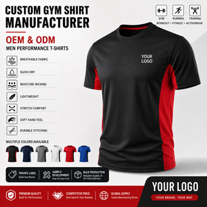 Camiseta de Gimnasio con Estampado Personalizado, Tejido de Malla de Secado Rápido con Cuello Acanalado, Ideal para Entrenamiento, Running y Fitness para Hombre - Product Image 5