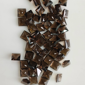 ควอตซ์สโมคกี้ธรรมชาติ 7 มม. ทรงสี่เหลี่ยมเจ้าหญิงคัท คุณภาพดีที่สุด พลอยเม็ดเดี่ยวสำหรับทำเครื่องประดับและสร้อยคอ - Product Image 5