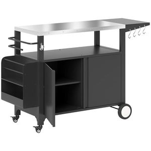 Carrello da Campeggio Pieghevole Multiuso 4 in 1 per Spiaggia, Escursionismo, Giardino, Trasporto Attrezzi, Shopping, Piattaforma in Acciaio e Plastica OEM - Product Image 2