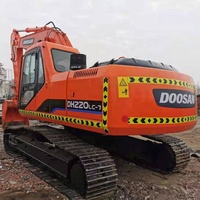 Doosan 220 – pelle sur chenilles, 22 tonnes, à vendre, d'occasion, dh220, dh220lc-7 avec faible autonomie, dx220