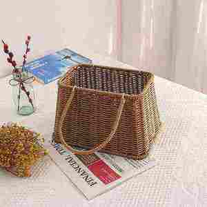 Cesta de Almacenamiento Vietnam Best Choice, Diseño Moderno, Cerámica Lacada, Ratán Natural de Lujo con Alta Capacidad de Carga, Organizador para el Hogar - Product Image 4