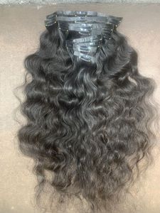 Extensions de cheveux humains indiens Remy à clipser, double trame machine, toutes couleurs disponibles, 100g - Product Image 4