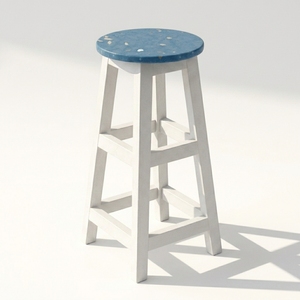 4GoodThings Recycled Plastic Eco-Friendly Durable Strong Modern Minimalist Design Wood <b>Frame</b> Commercial Bar Stool Home Bar Hotel - Product Image 1