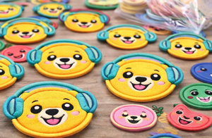 Parches Bordados con Caras de Osos Vibrantes, Accesorios para Manualidades, para Chaquetas, Bolsos, Sombreros y Juguetes para Niños, Variedad de 10 Colores - Product Image 2