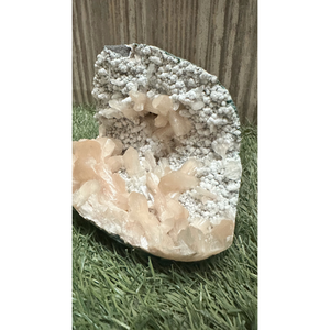 Premium Stilbite on White Heulandite <b>Crystal</b> <b>Cluster</b> for Home Decor Mineral Collection and Gift Use - Product Image 2