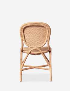 Silla de Comedor Tapizada de Ratán Natural, Hecha a Mano, Ecológica, Duradera, para Cafetería, Restaurante y Diseño de Interiores Tropicales - Product Image 4