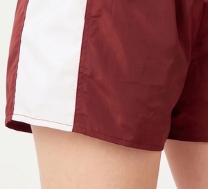 Shorts coupe-vent pour femme / Shorts coupe-vent streetwear 100 % nylon pour femme, taille mi-haute - Product Image 6