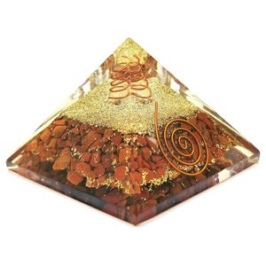 Chaîne Céleste Orgonite Écologique Gravée au Laser en Laiton, Pyramide Magnétique en Cristal pour l'Énergie Positive et l'Amour, Faite à la Main - Product Image 3