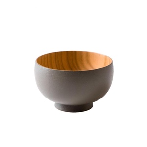 Bols à fruits décoratifs de style luxueux, vaisselle jetable en bois pour mariages et fêtes - Product Image 1