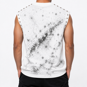 Camiseta sin Mangas Unisex Personalizada al por Mayor, 100% Algodón, con Estampado Gráfico DTG, Cuello Redondo, Estilo Casual Urbano, Ecológica - Product Image 3