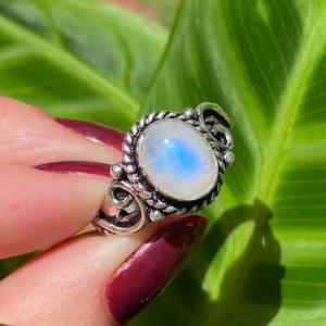 Handmade Oval Moonstone <b>Ring</b> 925 Sterling Silver Gemstone Jewelry Whimsical Elegant Women Gift Wholesale - Product Image 2