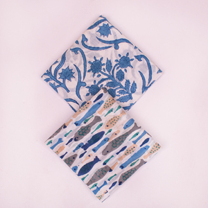 21 x 21 Inch Bandana Hand Drawn Cotton <b>Square</b> <b>Scarf</b> Floral Pattern Breathable Casual Spring Summer Unisex Handkerchief - Product Image 3