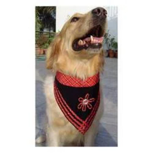 Bandana pour chien personnalisée avec logo, imprimée par sublimation, couleur unie, triangle, douce et mignonne, pour la vente en gros - Product Image 4