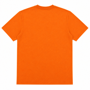 Camiseta de Cuello Redondo de Algodón Lisa Naranja al por Mayor para Hombre, Fabricante de Camisetas Casuales de Manga Corta con Logotipo Personalizado - Product Image 2