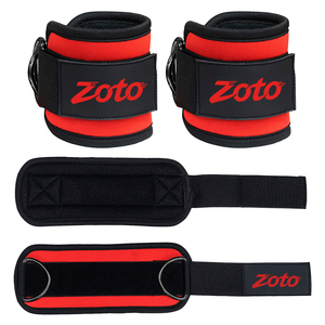 Zoto Neoprene Ankle Support <b>Straps</b> Adjustable Hook Loop Closure for Weight Lifting Strength Training Unisex Fitness Gear - Product Image 2