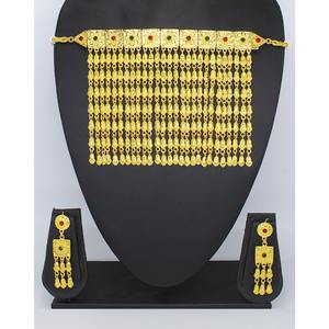 Martasha Designer Islamic Ramadan Special Goldplated UAE Jewellery Special Dubai Jewellery <b>Necklace</b> Earring Set - Product Image 5