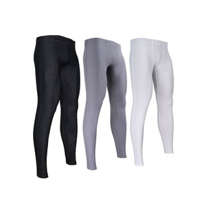 <b>Men</b> <b>Compression</b> <b>Leggings</b> Full Length Solid Color Spandex/Nylon Elastic Waistband with Customized Logo - Product Image 6