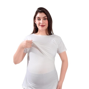 Camiseta de Maternidad para Lactancia, Camiseta para Amamantar Fácilmente, Ropa Superior de Maternidad para Madres - Product Image 1