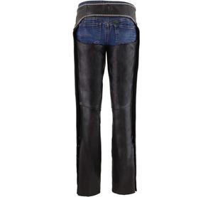 Samroz Sports <b>Leather</b> Premium <b>Leather</b> Motorcycle Riding <b>Chaps</b> for Women Bikers - Product Image 3