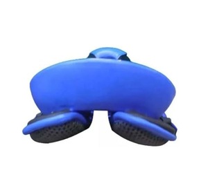 Selle d'équitation en cuir Endurance Racing bleue pour cheval, arbre en plastique, 17 pouces, design anglais léger, quincaillerie nickelée - Product Image 4