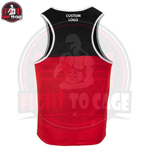 Ensemble de vêtements de sport unisexe pour adultes, léger, extensible, respirant et anti-transpiration, débardeur et short de boxe, polyester/spandex, arts martiaux - Product Image 3