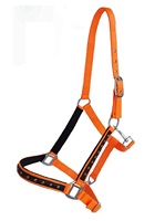 En gros, Licol pour cheval en corde de nylon réglable, rembourré, confortable et durable, en matériau PP, pour l'équitation