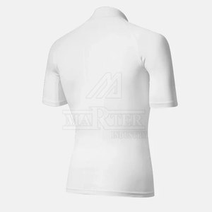 Custom Logo <b>Men</b> <b>Compression</b> <b>Shirts</b> Short Sleeves Breathable Eco-Friendly Athletic Fitness Workout Apparel Stretch 100% Cotton - Product Image 4