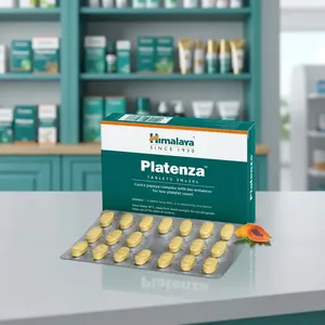 Complément alimentaire à base de plantes Himalaya Platenza pour la santé quotidienne et l'équilibre corporel. Comprimés Platenza en vente. - Product Image 2