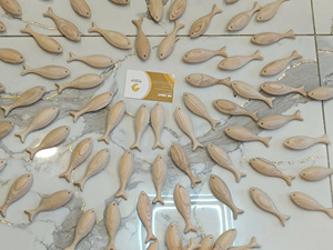 งานฝีมือไม้รูปปลาเวียดนามสำหรับทำพวงกุญแจแฮนด์เมดและของตกแต่งเป็นของขวัญ - Product Image 3