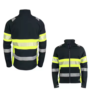 Customized High Quality Zipper Safety <b>Jacket</b> for <b>Workers</b> Custom Design with Tool Pockets Workwear - Product Image 1