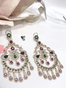 Atractivos Pendientes de Moissanita Chapados en Oro para Mujeres y Niñas, Ideales para Looks de Noche y Fiestas - Product Image 4