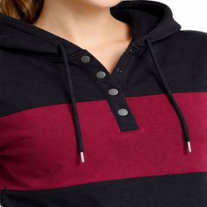 Sudadera con Capucha Larga de Forro Polar para Mujer, Estilo Casual, Cómoda, para Uso Diario, Cálida, con Costuras Duraderas - Product Image 4