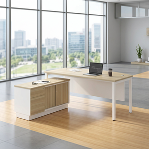 Escritorio de Oficina Rectangular de Acero Boras Ash, Diseño Moderno y Minimalista, Duradero, Uso Comercial, Oficina en Casa, Suecia, DIY - Product Image 1