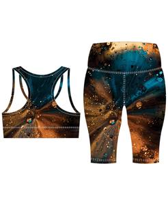 Ensemble de fitness sans couture personnalisé pour femmes, soutien-gorge de sport compressif et short élastique à contrôle de rebond, ensemble ajustable - Product Image 6