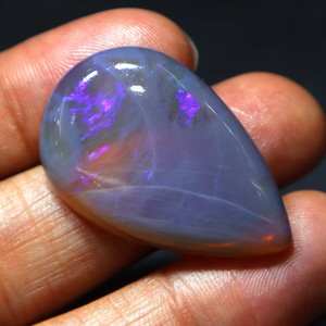 Opale naturelle australienne de 42 carats, pierre précieuse solide de Coober Pedy, opale fantastique à feu bleu, faite à la main pour la fabrication de bijoux - Product Image 1