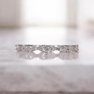 Minimalist Moissanite Marquise Cut Diamond Promise <b>Ring</b> For Women's Original 925 Silver Fine for Birthdays Gift For Partner - Product Image 3