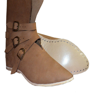 Botas Medievales Bordadas de Cuero, Impermeables, de Verano, con Diseño Personalizado y Logotipo, Venta al Por Mayor, 2024 - Product Image 1