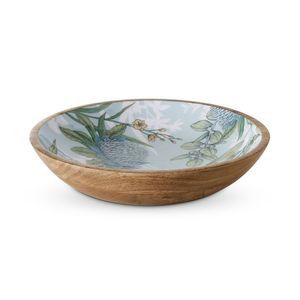 Tazón de madera natural personalizado de gran venta con estampado de esmalte para el hogar, tazón redondo de madera para servir en la cocina - Product Image 2