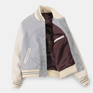 Modern Winter Casual Men's <b>Letterman</b> <b>Jacket</b> with Soft Cotton Lining Breathable Design Front Logo High Quality Stitching - Product Image 4
