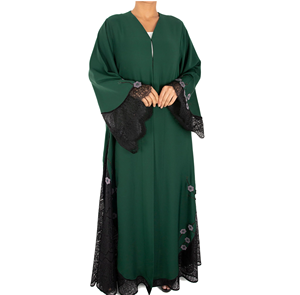 Abayas maxi de style burqa turques pour le Hajj et l'Omra, dernière collection, pour femmes musulmanes, respirantes, légères, en polyester extensible dans quatre directions - Product Image 1