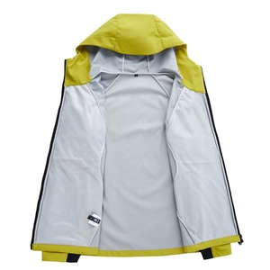 Veste Softshell d'hiver décontractée pour homme, épaisse, à capuche, imperméable, coupe-vent, respirante, fermeture éclair avant, logo personnalisé, parka de randonnée - Product Image 2
