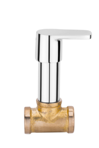 Grifo de lavadora de latón oculto para montaje en pared, acabado cromado, mezclador de agua fría y caliente para lavabo de baño - Product Image 3