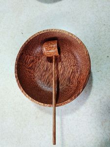 ชามไม้มะพร้าวทำด้วยมือชามไม้ธรรมชาติเป็นมิตรต่อสิ่งแวดล้อมถ้วยเสิร์ฟอาหารบนโต๊ะอาหารแบบยั่งยืน - Product Image 4