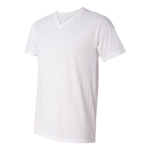 T-shirt col V pour homme de qualité supérieure, 100% coton, t-shirt col V uni en coton de haute qualité pour le fitness - Product Image 3