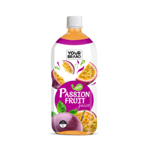 Jus de fruit de la passion 100% naturel 1L, vente en gros, étiquette personnalisée, boisson aux fruits, fabricant de bouteilles PET, Vietnam - Product Image 1