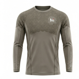 Rashguard de compression performant à manches longues, respirant, écologique et à séchage rapide, tendance USA Europe, pour l'entraînement 2026 - Product Image 1
