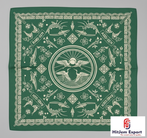Pañuelo Cuadrado de Lujo Premium con Estampado Personalizado, Tacto de Seda, Formal, Transpirable, Elegante, Hiyab, Chal, Marca Privada, OEM, ODM, Textil - Product Image 1