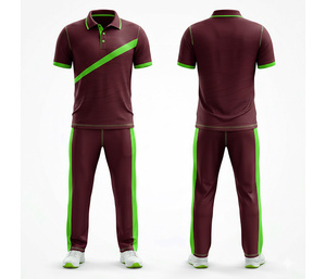 Custom Full Sublimation <b>Cricket</b> Uniform Manufacturer | Men Women Youth <b>Cricket</b> Wears Polo Shirt and Trouser Full Team - Product Image 6
