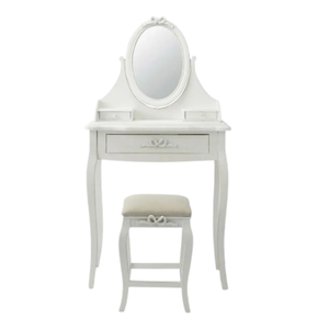 Commode moderne de luxe avec miroir pour chambre à coucher et dressing, coiffeuse avec matériaux en bois massif à vendre - Product Image 1