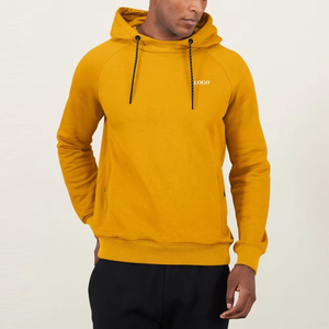 Sudadera con Capucha Deportiva Mustard Gold para Hombre, Premium, Corte Ajustado, Suave, Informal, Estilo Urbano, Cálida, para Uso Diario - Product Image 1